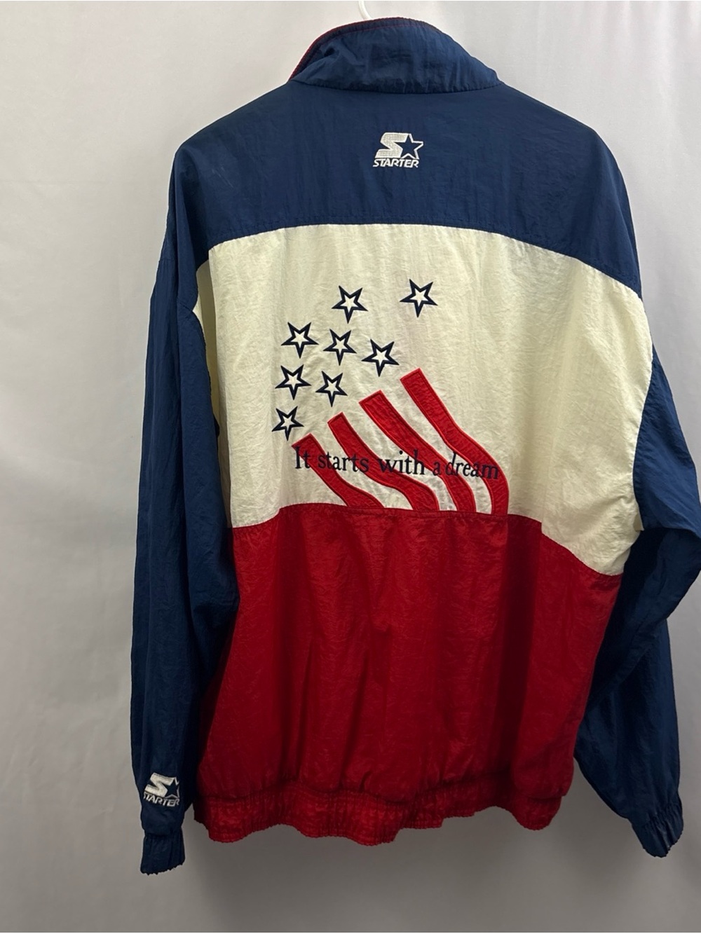 Starter Olympic Games Atlanta 1996 Windbreaker Mens XL USA Full Zip Jacket Vtg - Picture 11 of 15